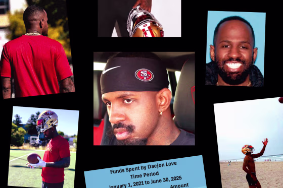 Daejon Love posed as a fake San Francisco 49ers wide receiver to later scam women out of more than $1 million.