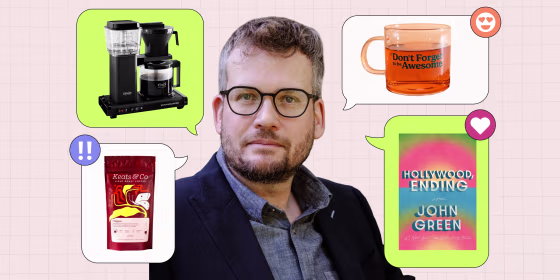 John Green told us that coffee is essential to his writing process, and shared his favorite book of 2026 (other than his own, of course).