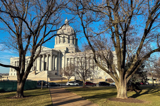 The Missouri Capitol is seen.