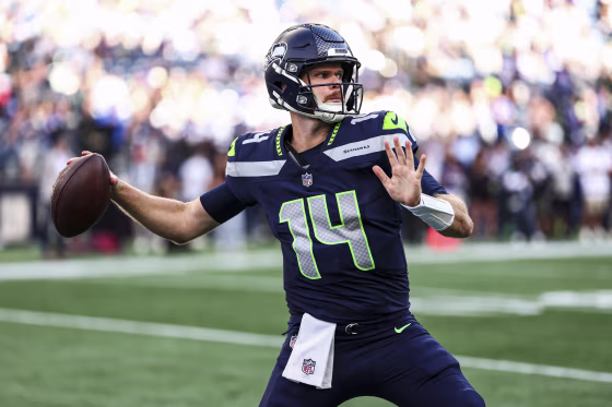 Sam Darnold #14 of the Seattle Seahawks.