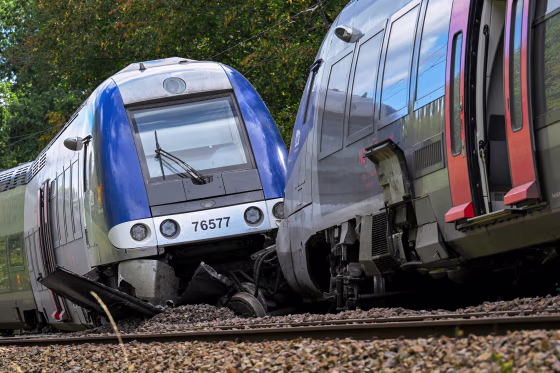 Train derailment.