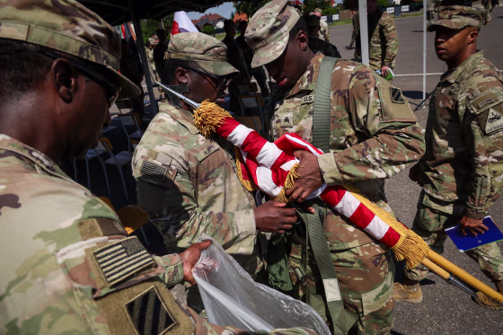 U.S. Troops Rotate In Poland