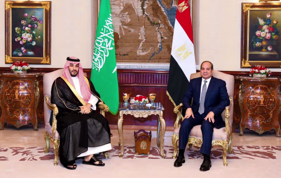 Saudi Crown Prince Mohammed bin Salman in Egypt