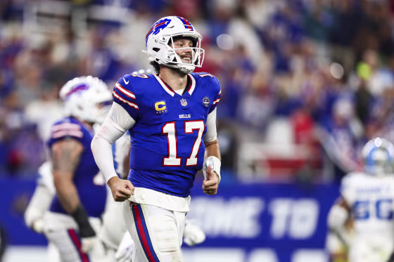 Josh Allen #17 of the Buffalo Bills