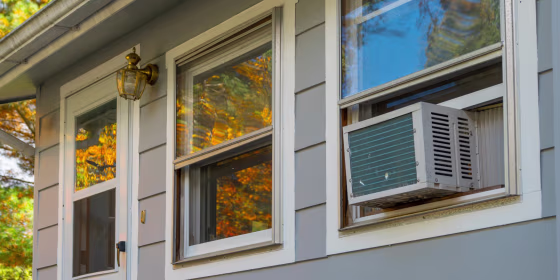 Leaving your air conditioner in the window when temperatures drop can damage it and cause it to run less efficiently.