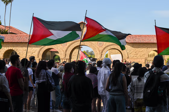Stanford students protest Israel in California