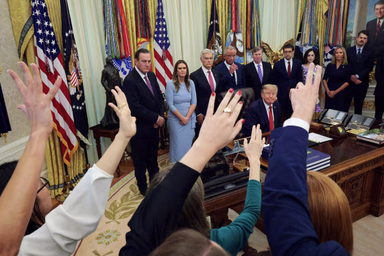 President Trump Makes Health Care Announcement In The Oval Office