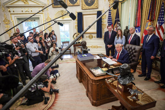 President Trump Makes Health Care Announcement In The Oval Office