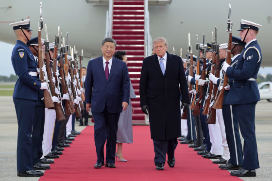 President Trump Welcomes China's President Xi At Joint Base Andrews