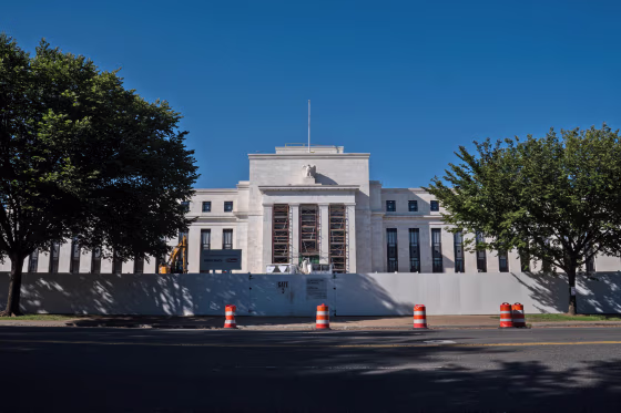 The Federal Reserve Board Building under construction