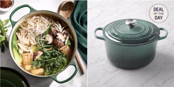 Williams Sonoma is offering up to 40 percent off a number of  items from Le Creuset.