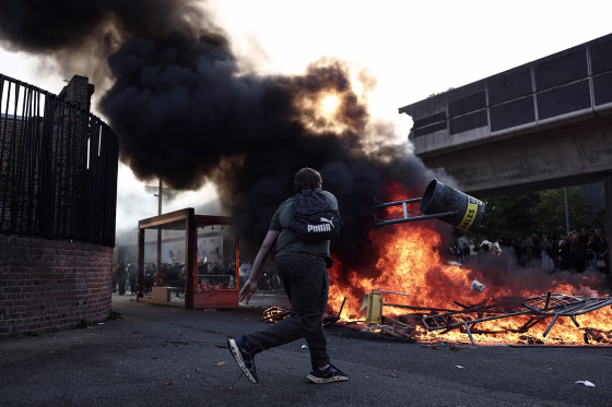 The protests started in the Ile-de-France region around Paris but have now spread to other cities nationwide.