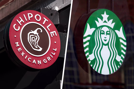 Chipotle; Starbucks.