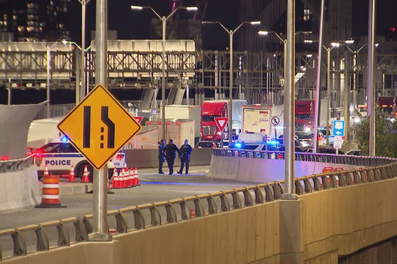 Police respond after a shooting on the George Washington Bridge in New York on Oct. 20, 2026.