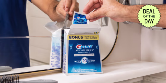 Crest 3D Whitestrips are a favorite amongst NBC Selected staff for removing coffee stains and more from tooth enamel.
