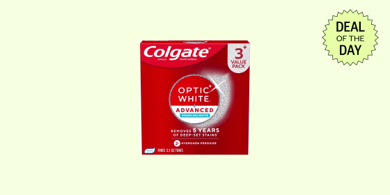 Colgate Optic White is one of the best whitening toothpastes you can buy, so you may as well buy a couple boxes while it’s on sale.