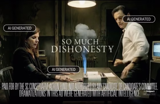 An AI-generated political attack ad against South Carolina Lt. Gov. Pamela Evatt.