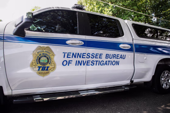 The Tennessee Bureau of Investigation truck.