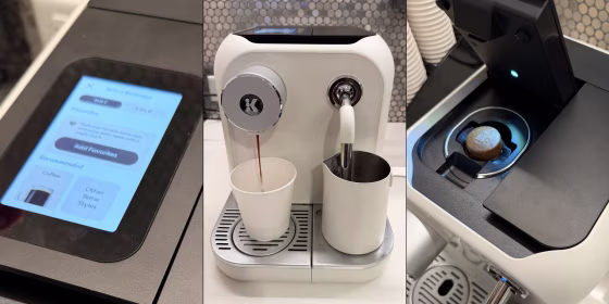 The Keurig Alta brews espresso and coffee from pressed rounds and still takes K-Cups. We tested its drinks, frother and counter footprint.