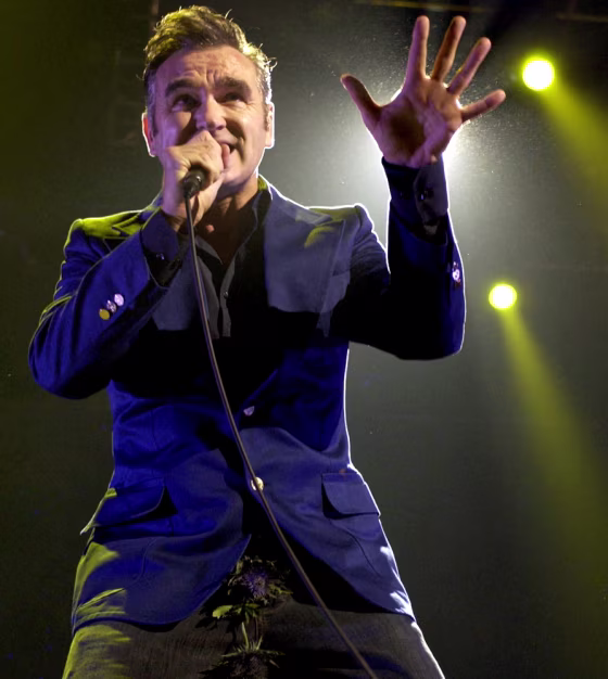 Morrissey performs in Manchester, England, in 2004.