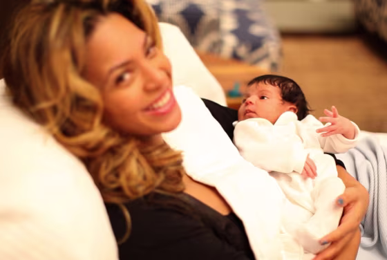 Beyonce with daughter Blue Ivy Carter.