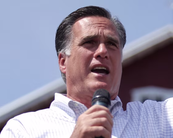 Mitt Romney at a victory rally at the Long Family Orchard Farm and Cider Mill on Aug. 24 in Michigan.