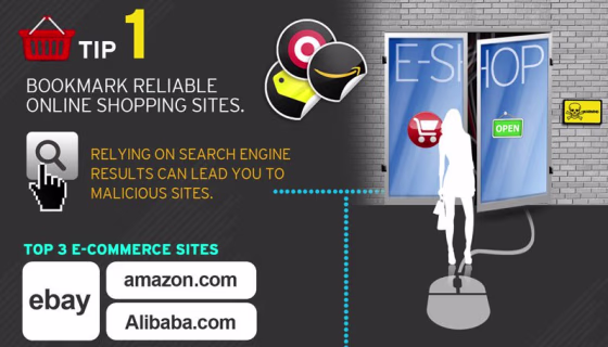 One of 5 online shopping safety tips