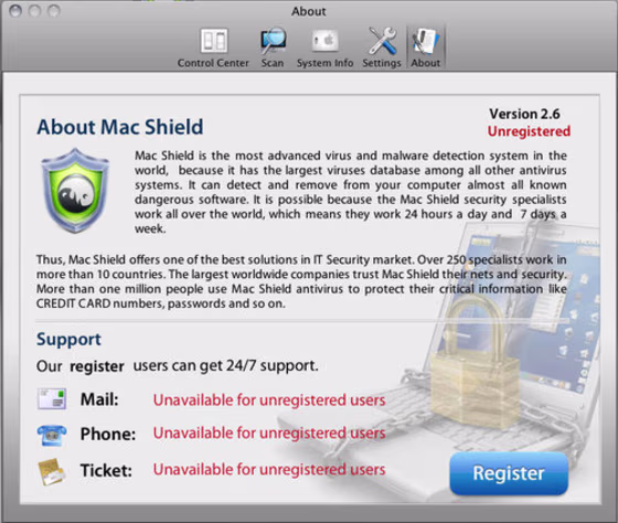 MacDefender malware is