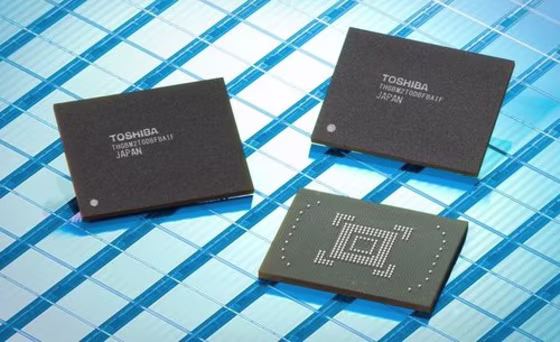 Toshiba NAND flash memory chip