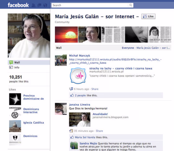 A Facebook fanpage dedicated to María Jesús Galán has over 10,000 fans at this point.