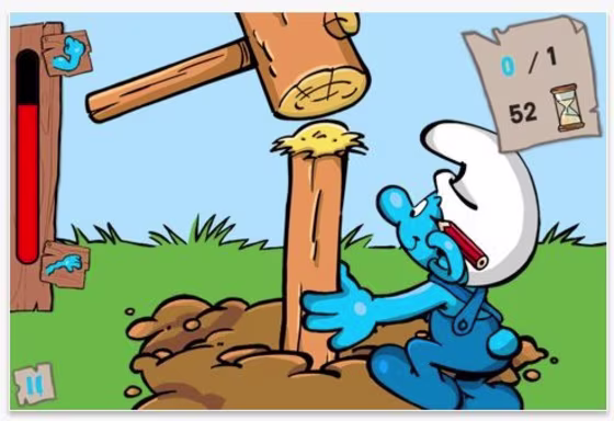 Screenshot from Smurfs' Village, a game that has caused a great deal of consternation to parents who unwittingly paid for in-app purchases by their kids.