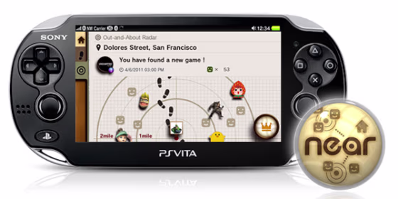 Sony Vita running Near