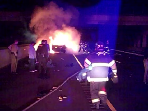 Handout image of the scene, provided to NBCWashington.com by the Abingdon Fire Company