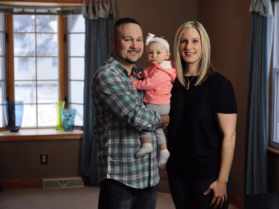 Jennifer and Jason Schiraldi, of Campbell, Ohio, struggled for two years to have a child, without success. A ground-breaking technique at Cleveland Clinic, however, led to the birth of their daughter, Kenley, 9 months.