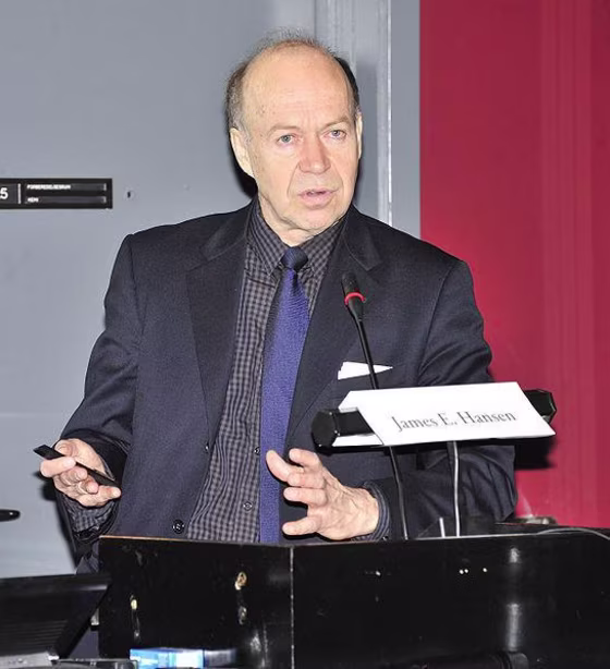 James Hansen at the Energy Crossroads conference in Denmark on March 12, 2009.