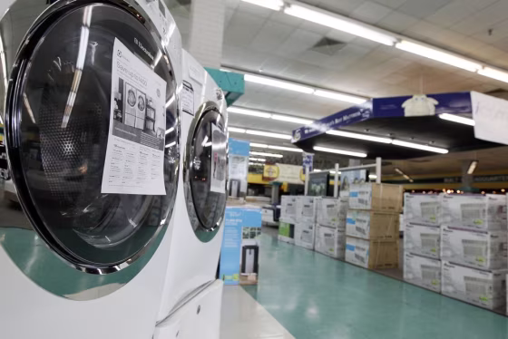 Planes, trains and washing machines. Orders for goods that are meant to last a while slid in July, which doesn't bode well for the economy.