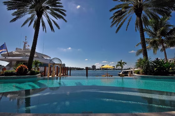 There's room for three boats at this Boca Raton, Fla., property.