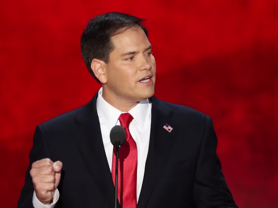 Florida Senator Marco Rubio speaks during the final day of the Republican National Convention at the Tampa Bay Times Forum on Aug. 30, 2012 in Tampa.