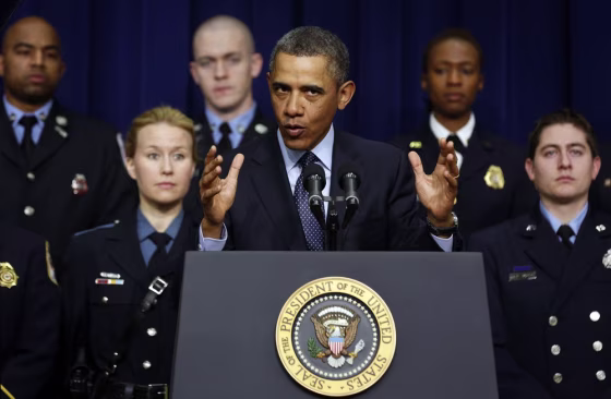 Firefighters from D.C.'s Fire and Emergency Medical Service Department are feeling the heat for appearing with President Barack Obama during a press event on Tuesday.