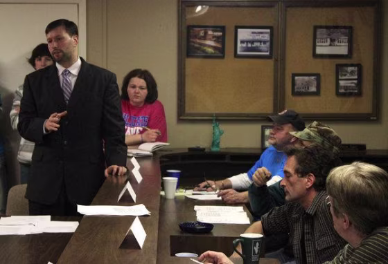 Debating the idea of a reality TV show in Vicco last night.