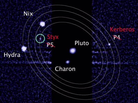 Image: Pluto and moons