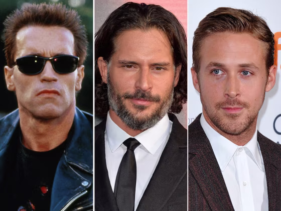 Image: Arnold Schwarzenegger, Joe Manganiello, Ryan Gosling.