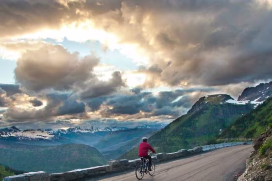 Biking the Going-to-the-Sun Road in Glacier National Park