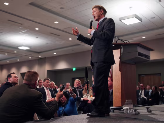 Sen. Rand Paul, R-Ky., speaks at the Iowa GOP Lincoln Dinner event, Friday, May 10, 2013, at the Hotel at Kirkwood Center, in Cedar Rapids, Iowa.