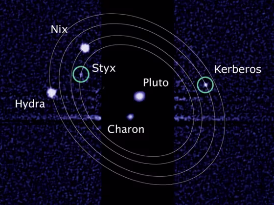 Image: Pluto and its moons