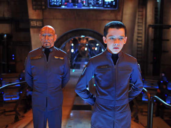 This image released by Summit Entertainment shows Ben Kingsley, left, and Asa Butterfield in a scene from