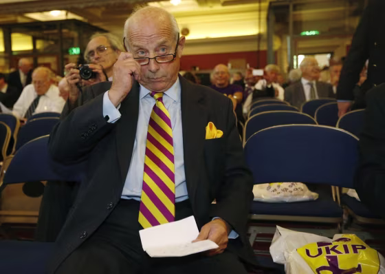Member of the European Parliament Godfrey Bloom at the UK Independence Party annual conference on Sept. 20. He resigned from the party on Tuesday.