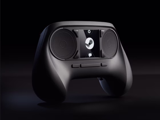 Steam finished off a week of ambitious announcements by unveiling its first controller designed for living room gaming.