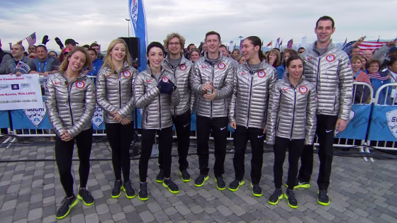 Members of the U.S. Olympic skating team