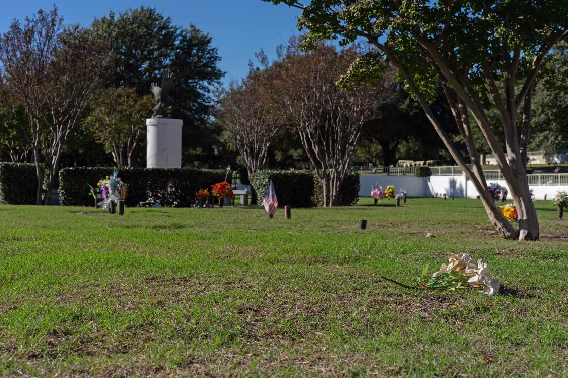 Aurimar's cremated remains were buried in an unmarked plot at a Dallas cemetery with others whose bodies had been deemed unclaimed